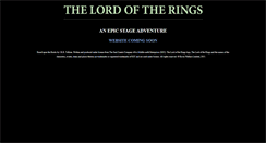 Desktop Screenshot of lotr.com